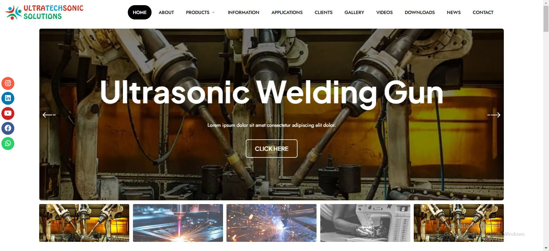 Ultra Tech Sonic Solutions Bangalore Website developed by Yaseen Pasha Software Engineer Bangalore