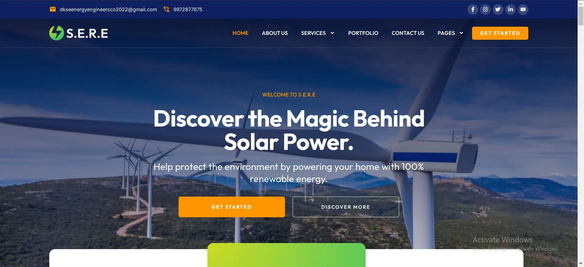 DKS E-Energy Engineers & Co - Solar energy iin Bangalore website developed by Yaseen Pasha software engineer Bangalore