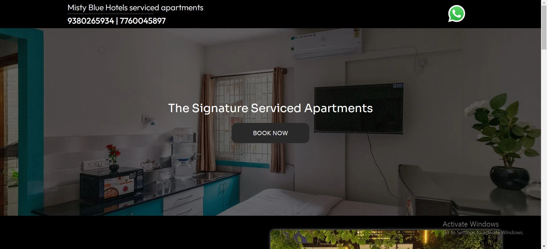 Signature Serviced Apartment in Bangalore website developed by Yaseen pasha Software Engineer Bangalore