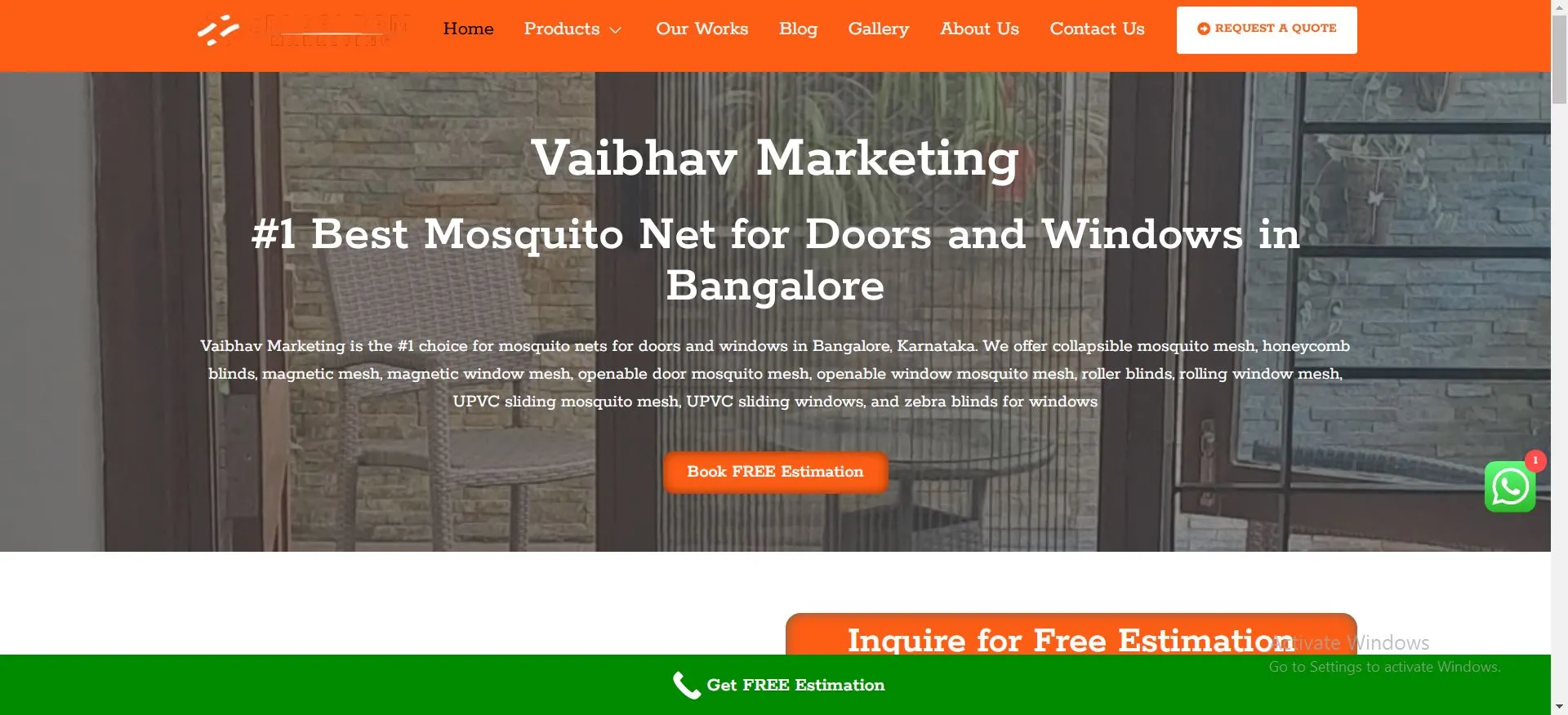 Vaibhav Marketing Website developeed by Yaseen Pasha Software Engineer Bangalore